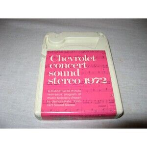 1972 Chevrolet Concert Sound Stereo 8 Track Tape Lear Jet TESTED WORKS